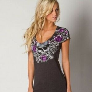 Women's Metal Mulisha Deep V-Neck